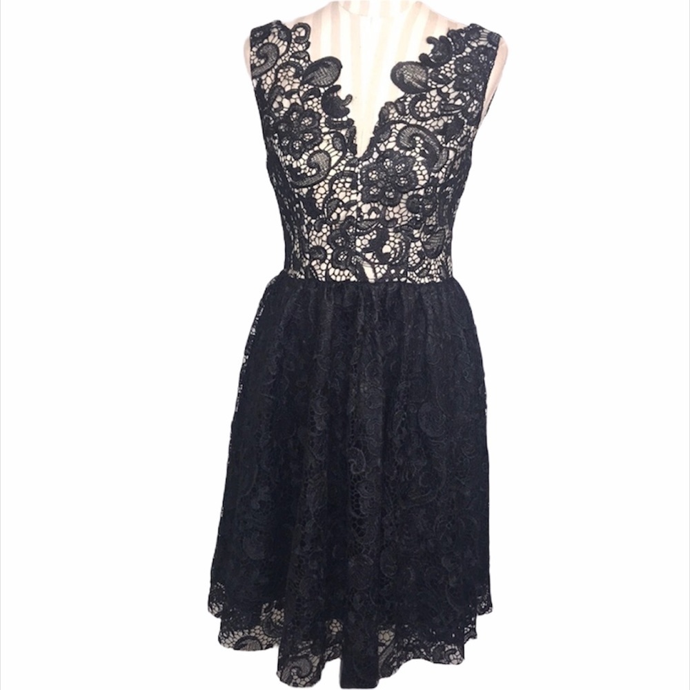 Clocolor Black Lace Dress Size M
